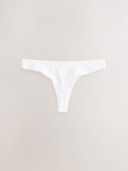 White Thong Rich Knickers 5 Pack - Image 6 of 8