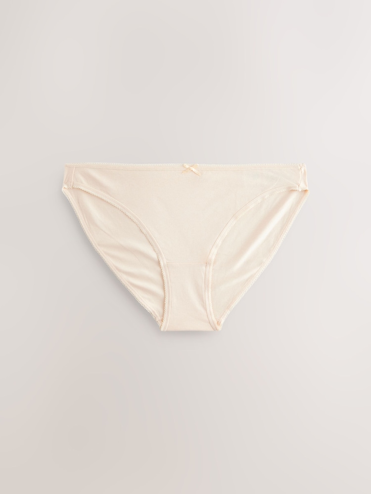 Schwarz / Pastellrosa Nude / Weiß - Slips mit hohem Baumwollanteil, 7er-Pack - Image 7 of 10