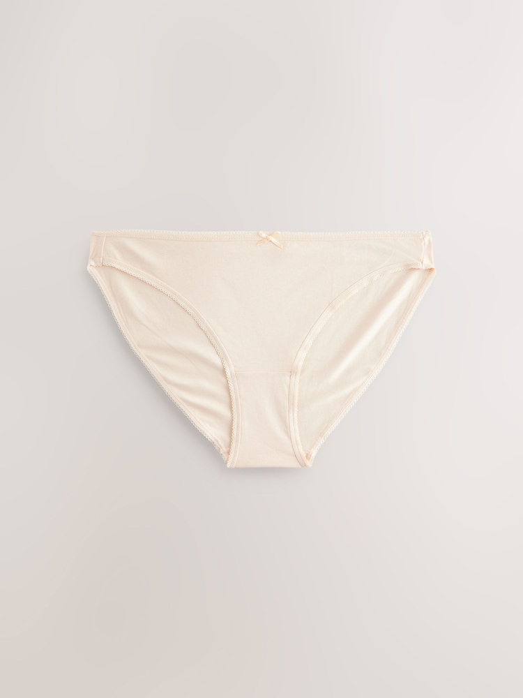Schwarz / Pastellrosa Nude / Weiß - Slips mit hohem Baumwollanteil, 7er-Pack - Image 8 of 10