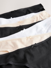 Black / Pastel Rose Nude / White - Rich Knickers 7 Pack - Imagen 9 de 10