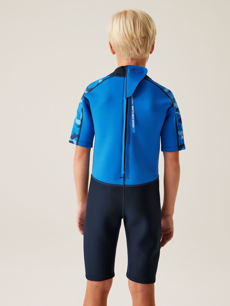 Regatta Blue Junior Kids Short Wetsuit - Image 2 of 8
