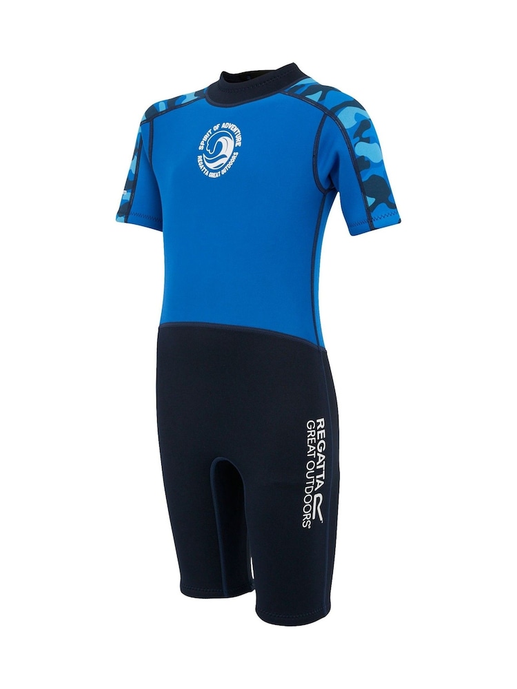 Regatta Blue Junior Kids Short Wetsuit - Image 8 of 8