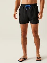 Regatta Black Mens Mawson Swim Shorts - Image 1 of 7