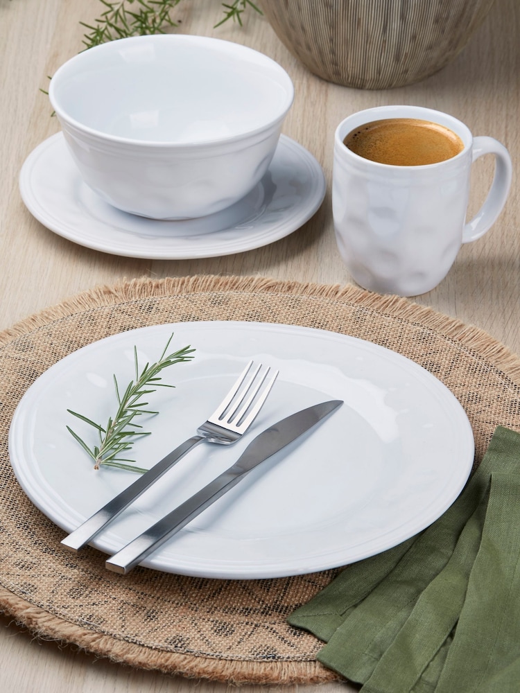 Bread + Butter 16 Piece White Maine Dinner Set - Image 1 of 2