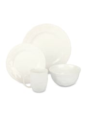 Bread + Butter 16 Piece White Maine Dinner Set - Image 2 of 2