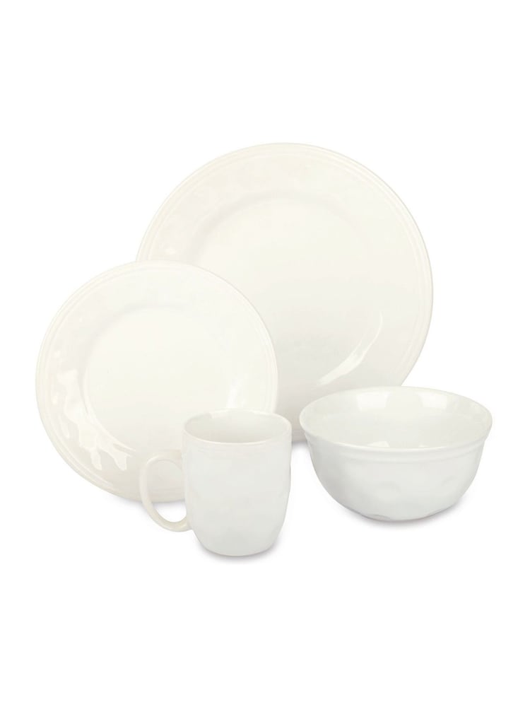 Bread + Butter 16 Piece White Maine Dinner Set - Image 2 of 2