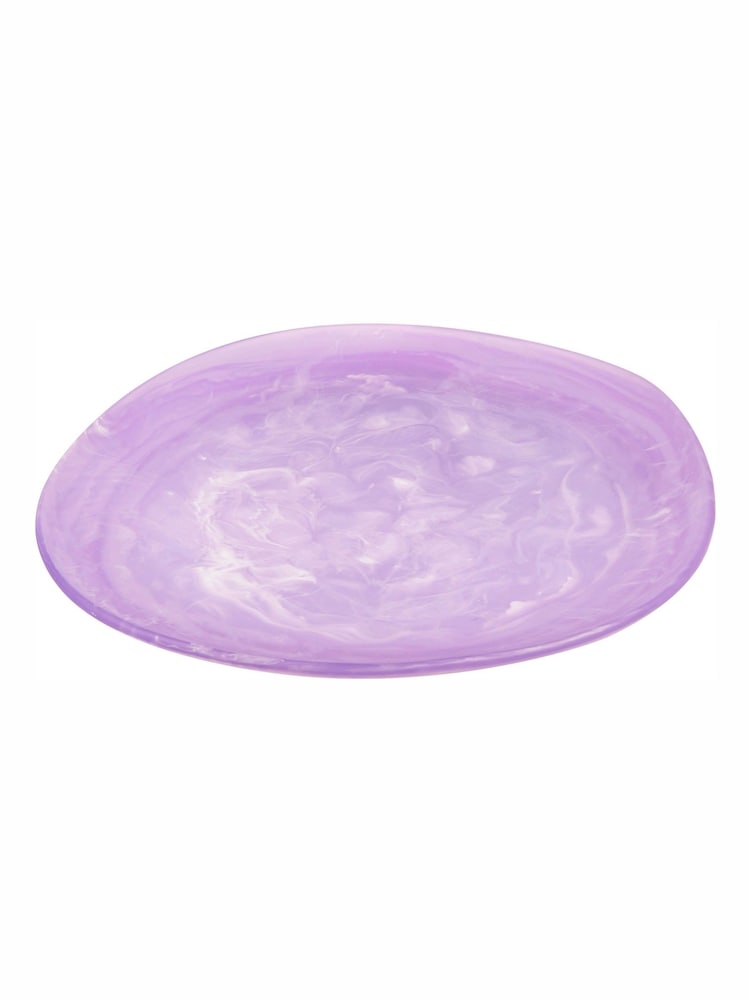 Bread + Butter Lilac Organic Resin Round Platter with Small Bowl Set - Image 2 of 3