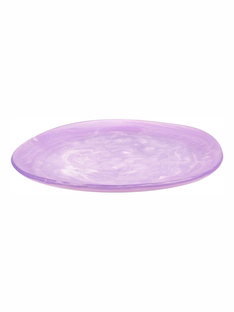 Bread + Butter Lilac Organic Resin Round Platter with Small Bowl Set - Image 3 of 3