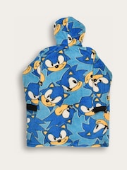 Brand Threads Blue Boys Sonic The Hedgehog Hooded Blanket - Image 2 of 3