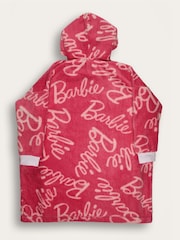 Brand Threads Pink Girls Barbie Hooded Blanket - Image 3 of 3