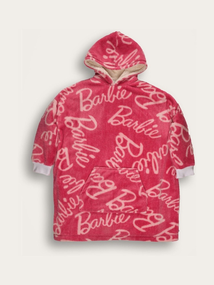 Brand Threads Pink Barbie Womens Hooded Blanket - Image 1 of 3