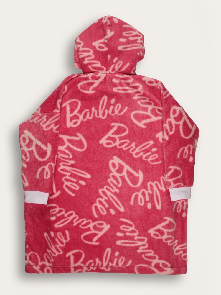 Brand Threads Pink Barbie Womens Hooded Blanket - Image 2 of 3