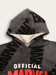 Brand Threads Grey Marvel Mens Hooded Blanket - Image 4 of 5