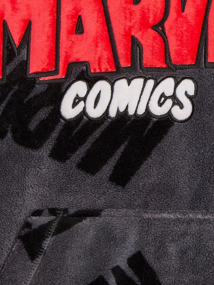 Brand Threads Grey Marvel Mens Hooded Blanket - Image 5 of 5