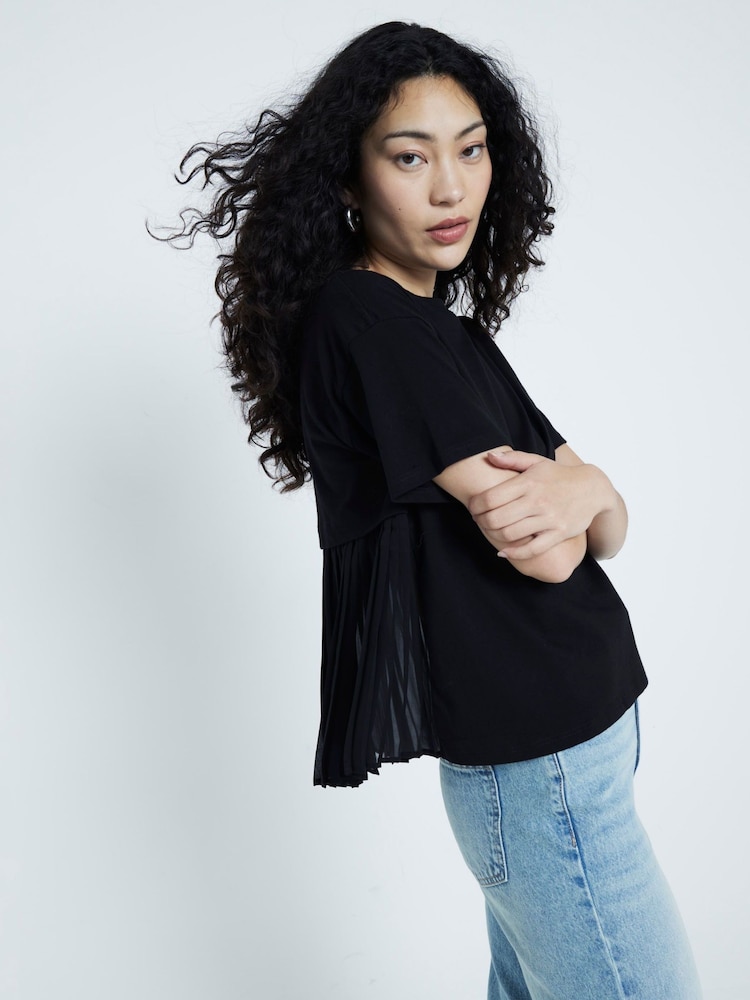 River Island T-Shirt mit plissiertem Saum - Bild 1 von 6