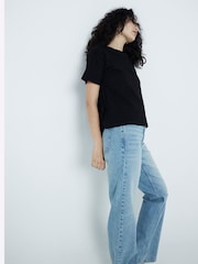 River Island T-Shirt mit plissiertem Saum - Bild 4 von 6