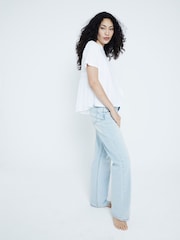 River Island T-Shirt mit plissiertem Saum - Bild 1 von 6