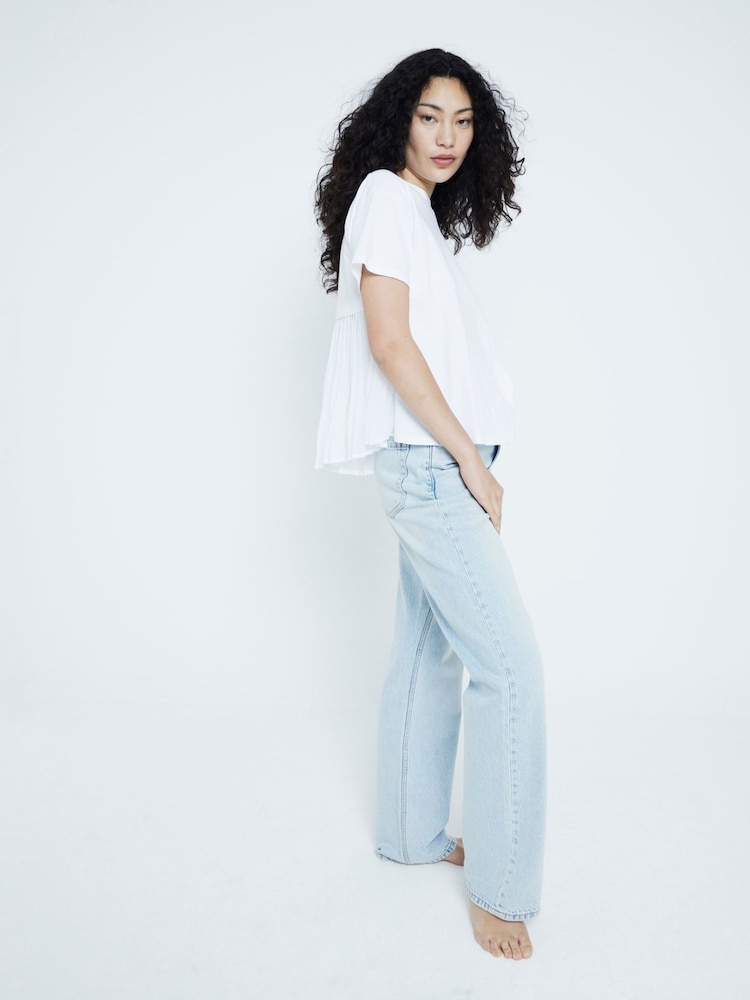 River Island T-Shirt mit plissiertem Saum - Bild 1 von 6
