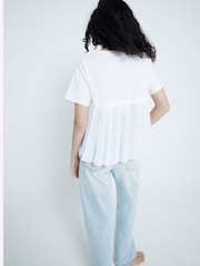 River Island T-Shirt mit plissiertem Saum - Bild 2 von 6