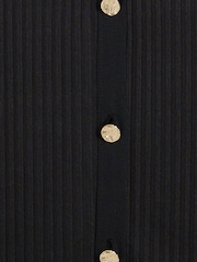 River Island Black Plisse Shirt - Image 4 of 4