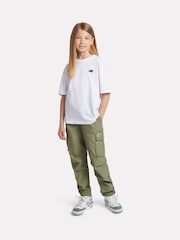 New Balance White Small Girls Logo 100% Cotton T-Shirt - Image 5 of 8