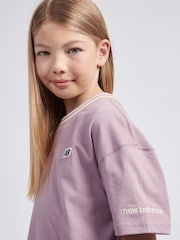 New Balance Red Girls 100% Cotton Premium T-Shirt - Image 5 of 10