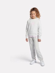 Gris - New Balance Kids French Terry Stacked Logo Crew Sweatshirt - Imagen 5 de 8