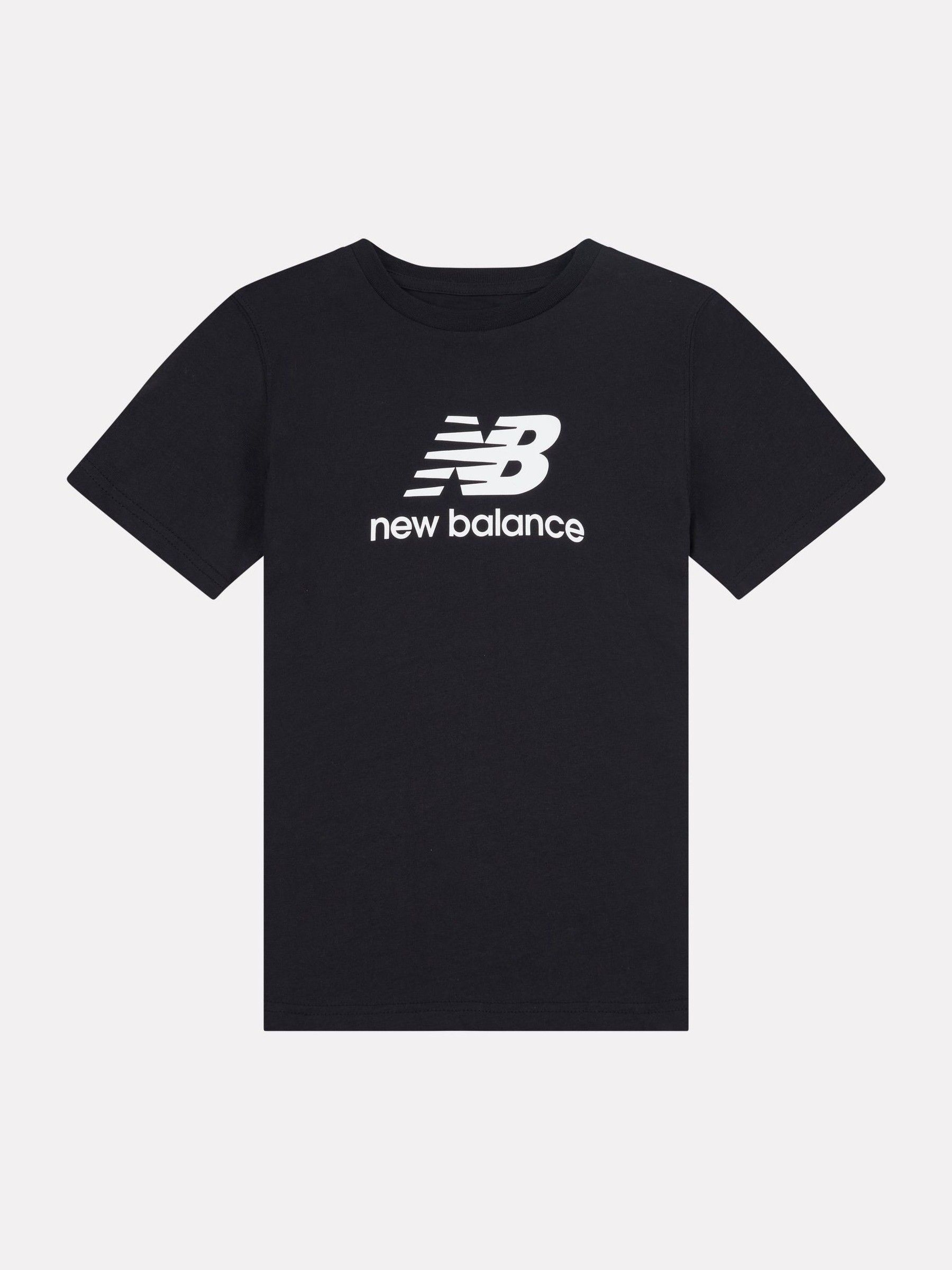 Buy New Balance Black Stacked Logo T-Shirt from Next USA