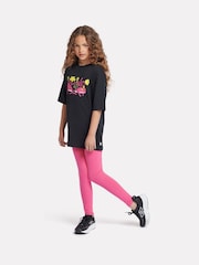 New Balance Black Girls 100% Cotton CDL Floral Graphic T-Shirt - Image 6 of 9