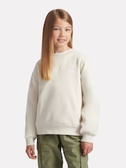 New Balance White Small Girls Logo Sweatshirt - Image 1 of 8