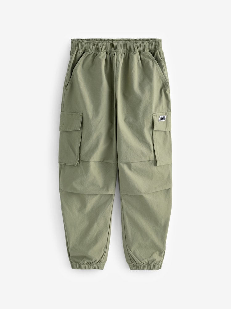 New Balance Green Girls 100% Cotton Premium Cargo Joggers - Image 3 of 6