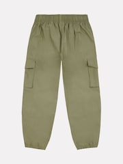 New Balance Green Girls 100% Cotton Premium Cargo Joggers - Image 4 of 6