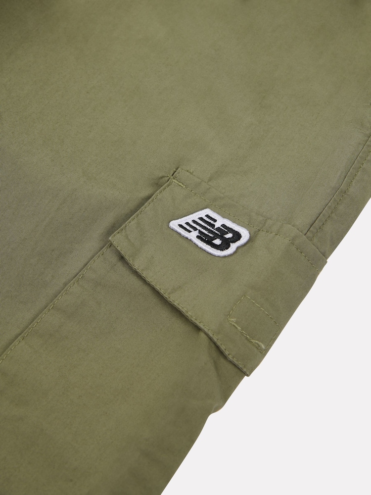 New Balance Green Girls 100% Cotton Premium Cargo Joggers - Image 6 of 6
