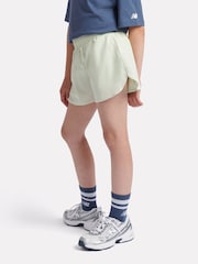 New Balance Green Girls RC Run Shorts - Image 3 of 10