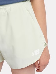 New Balance Green Girls RC Run Shorts - Image 5 of 10