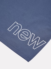 New Balance Blue Girls Athletics Logo T-Shirt - Image 8 of 8