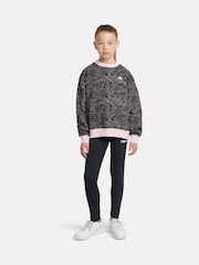 New Balance Black Girls AOP Brush Back Sweatshirt - Image 5 of 8