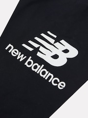 New Balance Black Kids Stacked Logo Leggings - Image 9 of 9