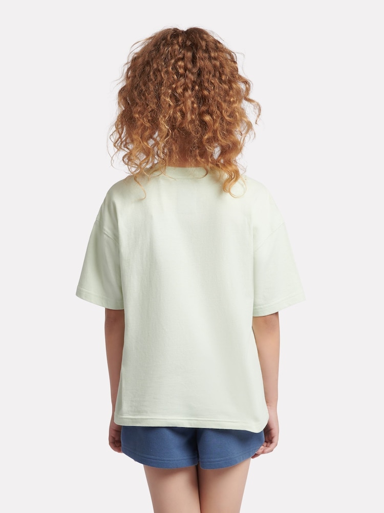 New Balance Green Small Girls Logo 100% Cotton T-Shirt - Image 3 of 10