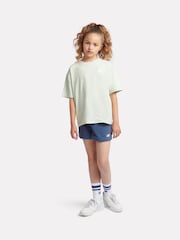 New Balance Green Small Girls Logo 100% Cotton T-Shirt - Image 6 of 10