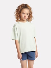 New Balance Green Small Girls Logo 100% Cotton T-Shirt - Image 7 of 10