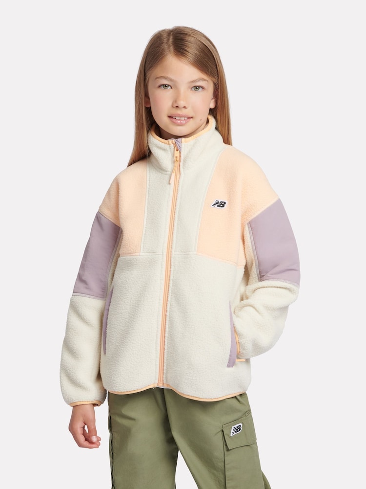 New Balance Dekleta (sintetična tkanina) borg Fleece jakna; suknjič - Slika 1 iz 9