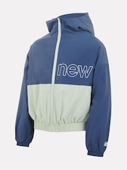 Azul claro - New Balance Kids Athletics Mesh Lined Wind Cheater Jacket - Imagen 10 de 13