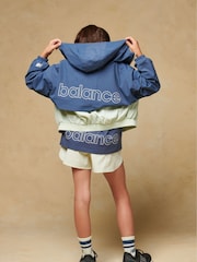 Azul claro - New Balance Kids Athletics Mesh Lined Wind Cheater Jacket - Imagen 2 de 13
