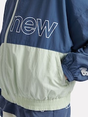 Azul claro - New Balance Kids Athletics Mesh Lined Wind Cheater Jacket - Imagen 8 de 13