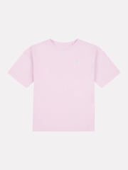New Balance Light Pink Small Girls Logo 100% Cotton T-Shirt - Image 6 of 8
