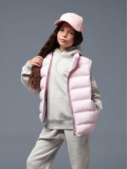 New Balance Pink Girls Bond Quilted Gilet - Image 1 of 11