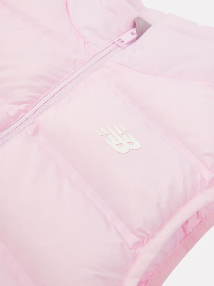 New Balance Pink Girls Bond Quilted Gilet - Image 11 of 11