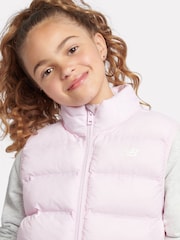 New Balance Pink Girls Bond Quilted Gilet - Image 5 of 11