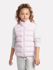 New Balance Pink Girls Bond Quilted Gilet - Image 7 of 11